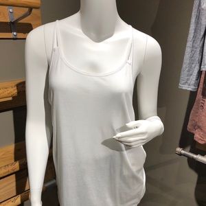 Pure Barre by Beyond Yoga White Tank